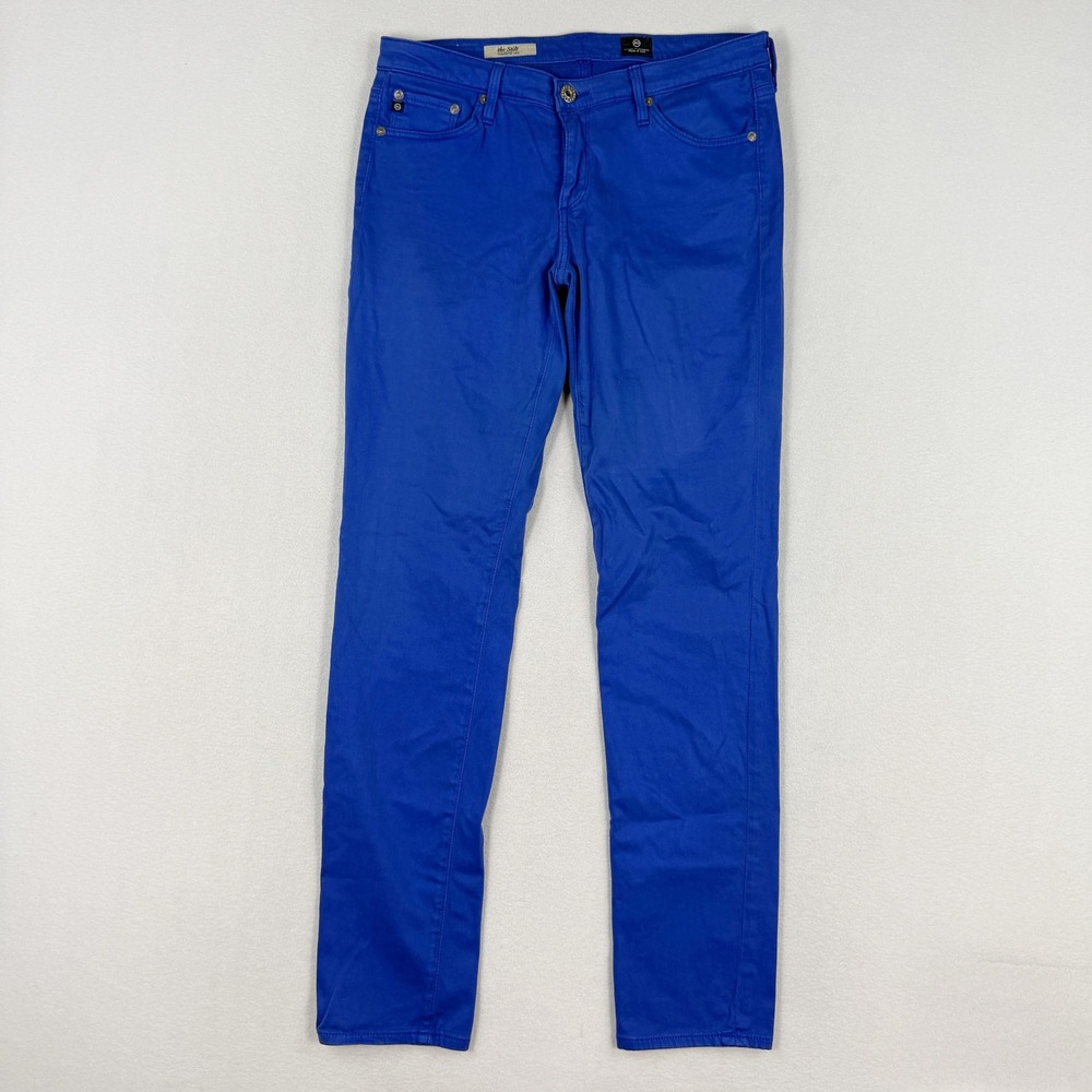 AG The Stilt‎ Cigarette Leg Chino Size 28 Womens Royal Blue Made Usa